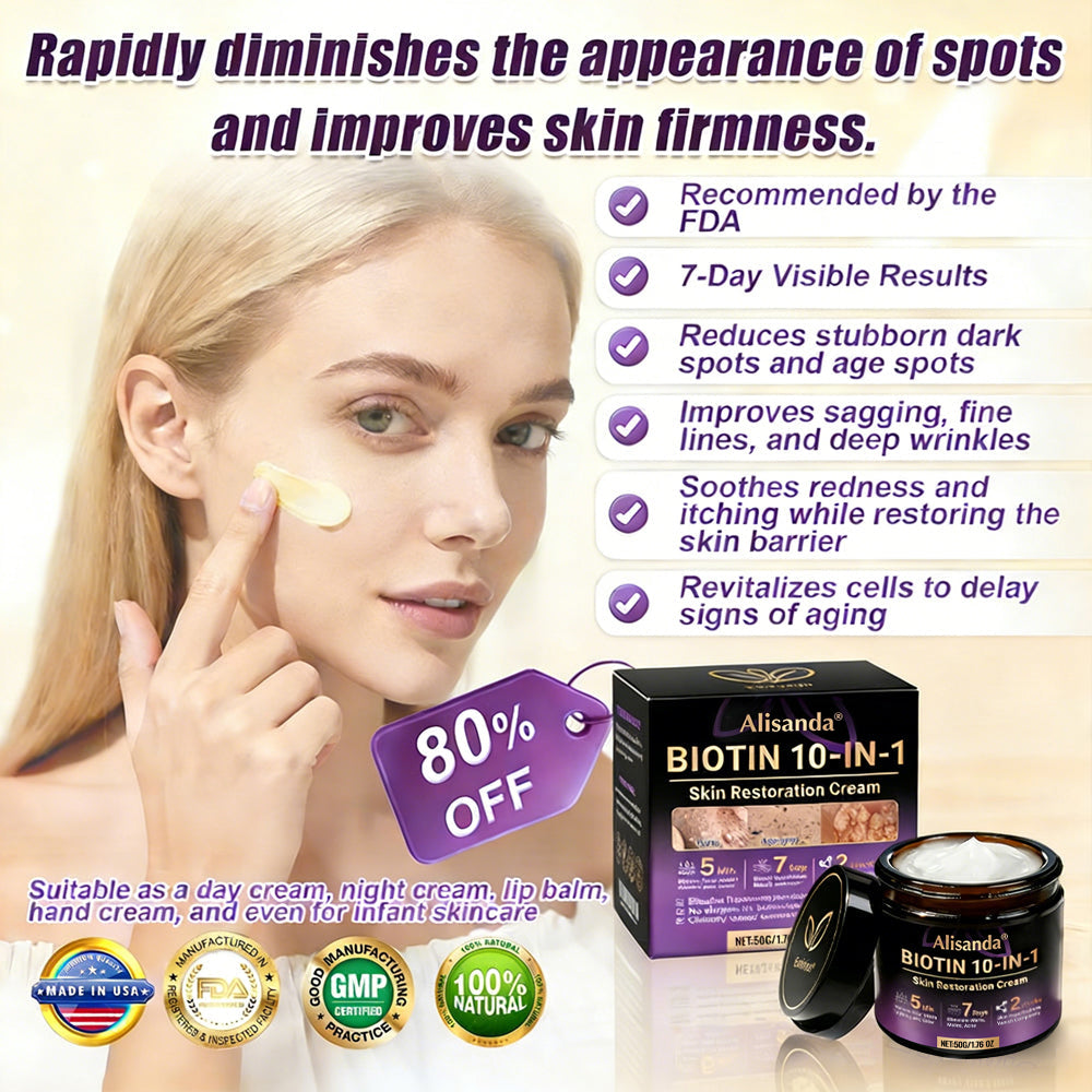 ✨Alisanda® Biotin 10-in-1 Skin Restoration Cream 🌙